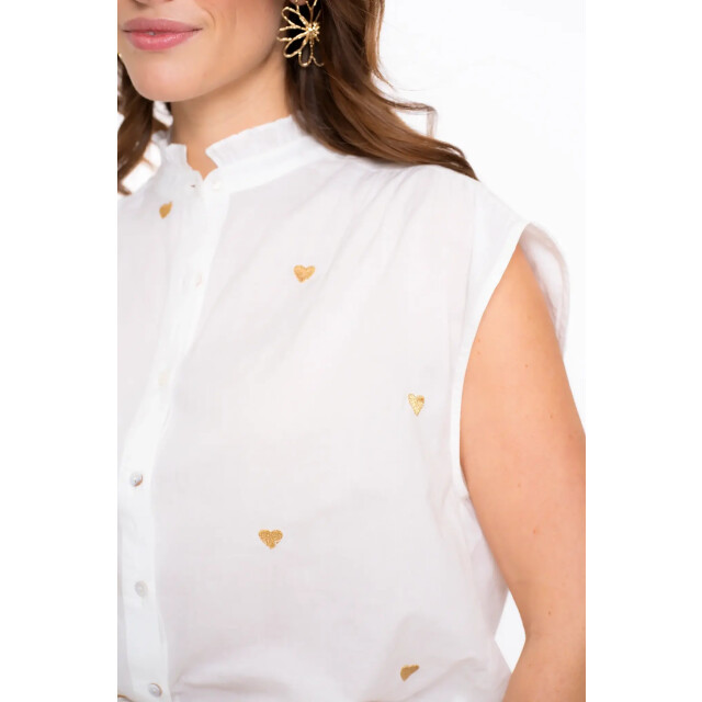 Geisha 53341-81 blouse lurex hearts 53341-81 Blouse lurex hearts large