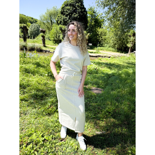 Nukus Nks10018 21 maartje skirt scuba light grey NKS10018 21 large