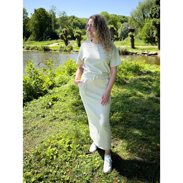 Nukus Nks10018 21 maartje skirt scuba light grey NKS10018 21 large