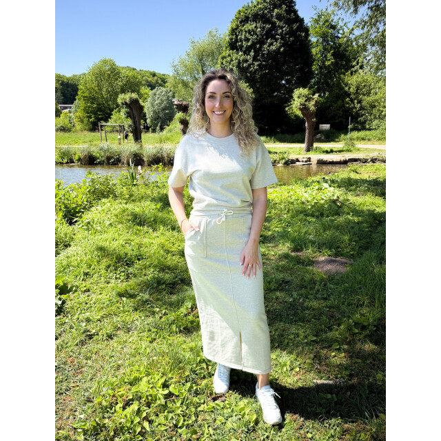 Nukus Nks10018 21 maartje skirt scuba light grey NKS10018 21 large