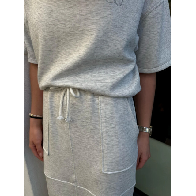 Nukus Nks10018 21 maartje skirt scuba light grey NKS10018 21 large