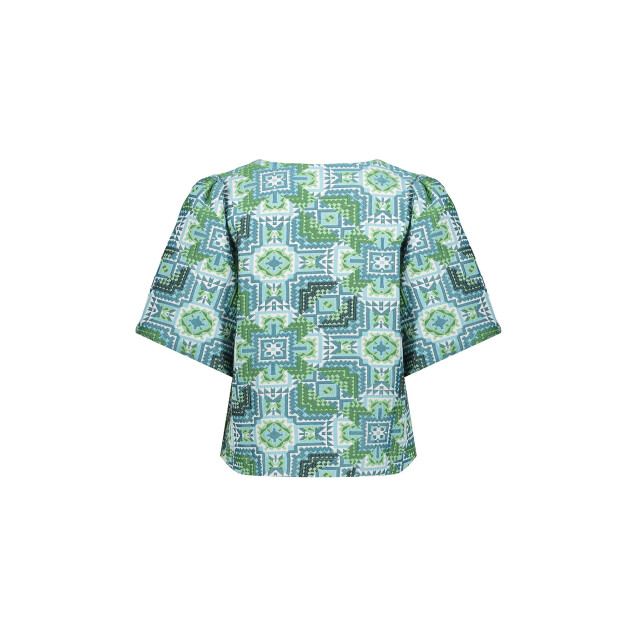 Geisha 53490-20 blouse blue / green 53490-20 Blouse Blue / green large