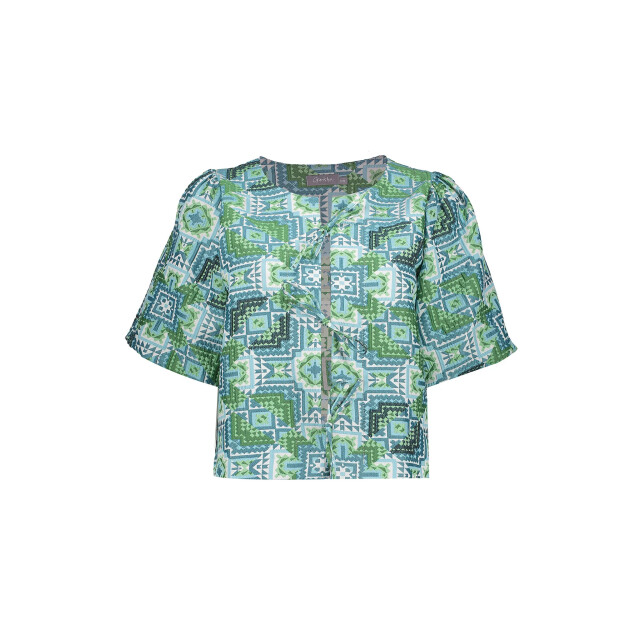 Geisha 53490-20 blouse blue / green 53490-20 Blouse Blue / green large