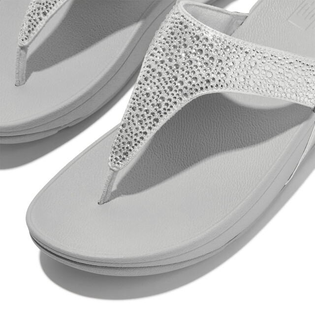 FitFlop Lulu crystal-mix toe-post sandals JE3 large