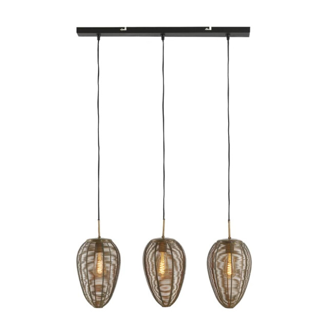 Light & Living Hanglamp antiek-matzwart yaelle 3l Ø 20 x 33cm 2969818 large