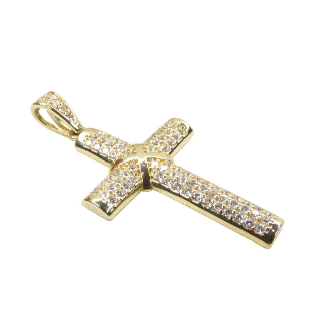 Christian 14 karaat zirkonia kruis 82703-1938JC large