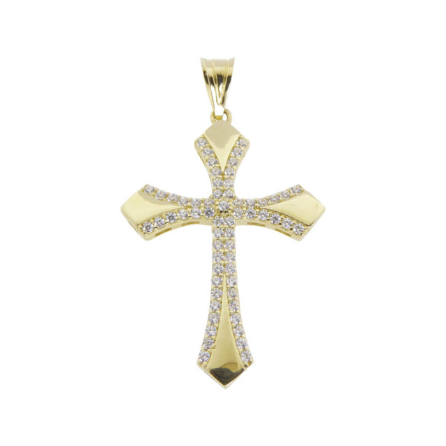 Christian Gouden kruis met zirkonia 39C03-0206JC large