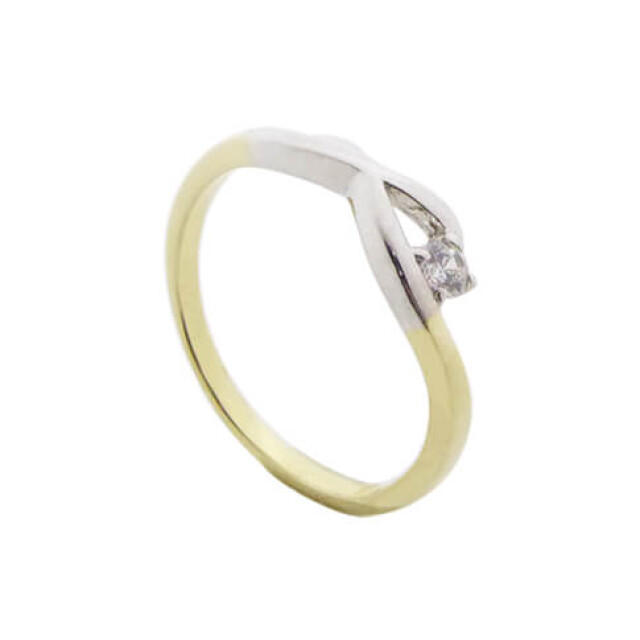 Atelier Christian Bicolor ring met briljant 934239-1326AC large