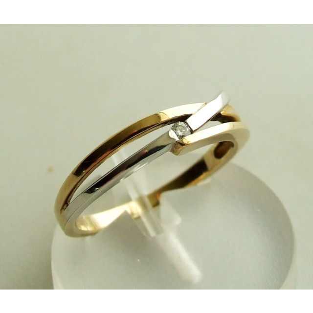 Christian Bicolor gouden ring met diamant 90E239-7913JC large