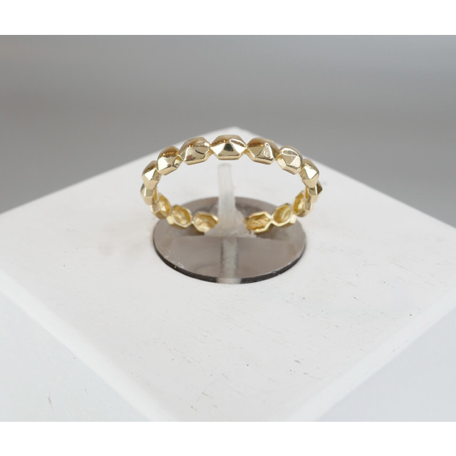 Christian 14 karaat gouden blokjes ring 98U61-0012JC large