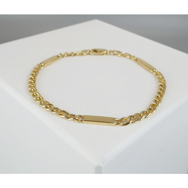 Christian Gouden armband met platen 8862-K9404JC large