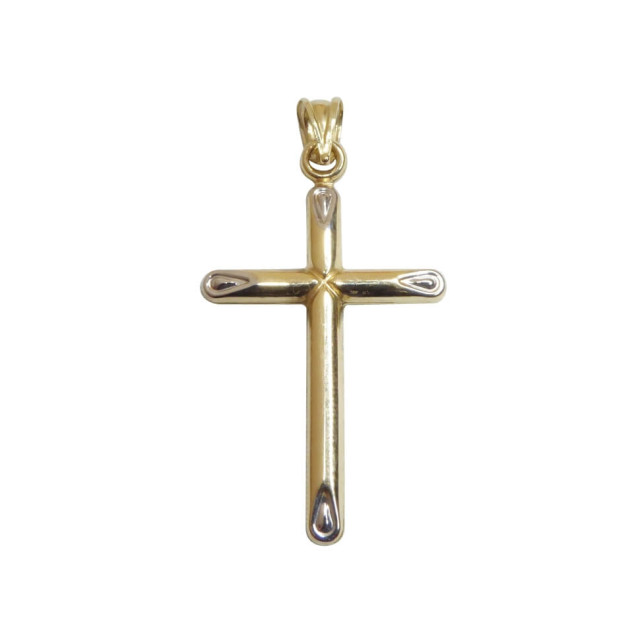 Christian Bicolor gouden holle kruis 23111-823JC large