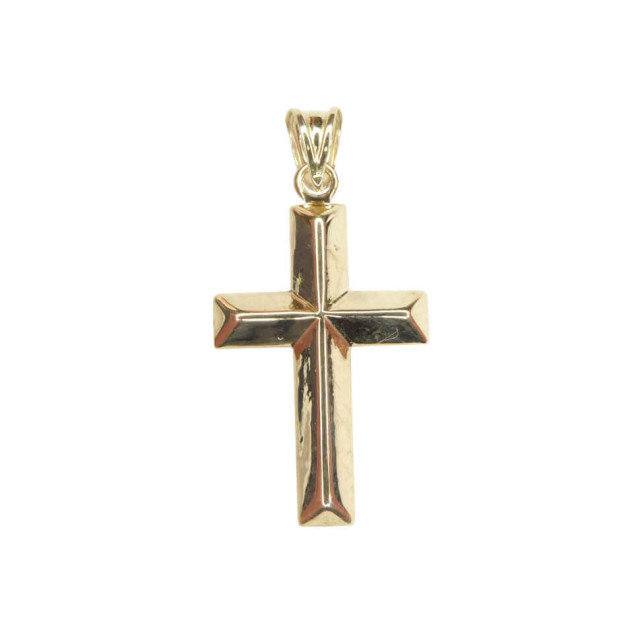 Christian Gouden holle kruis 12884-0381JC large