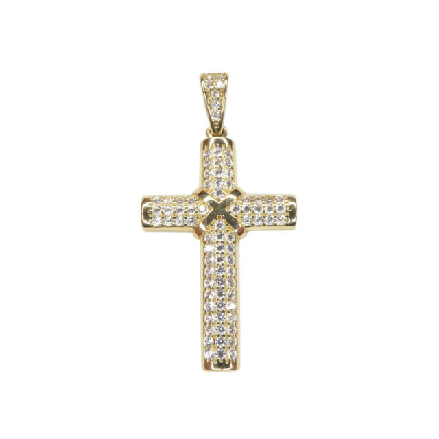 Christian 14 karaat zirkonia kruis 82703-1938JC large