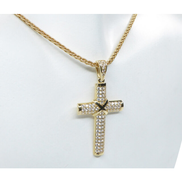 Christian 14 karaat zirkonia kruis 82703-1938JC large