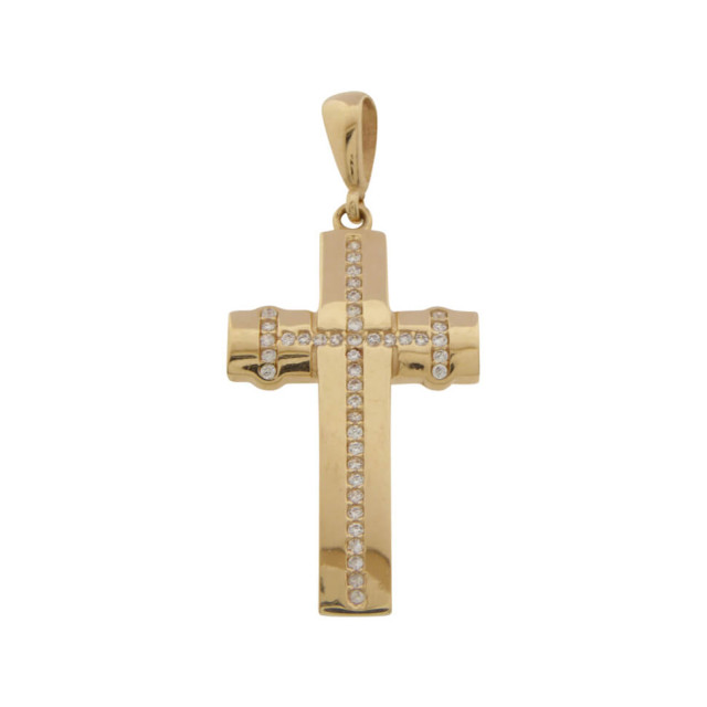 Christian Rose gouden kruis met zirkonia 39C03-0214JC large