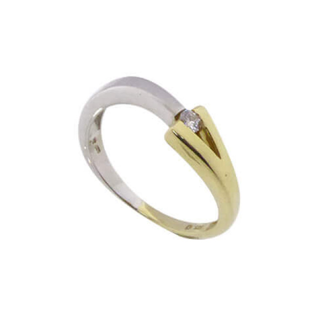 Christian Geel ring met 1 briljant 873I2-8992JC large