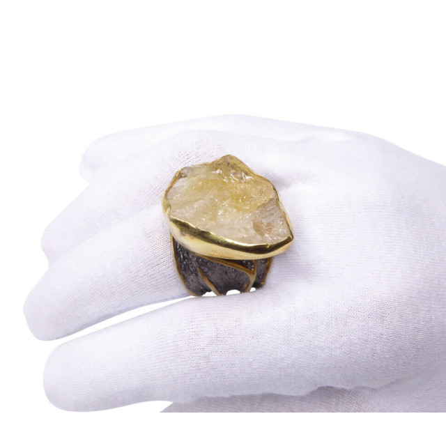 Christian Zilveren ring met ruwe kwarts 879G9-0817JC large