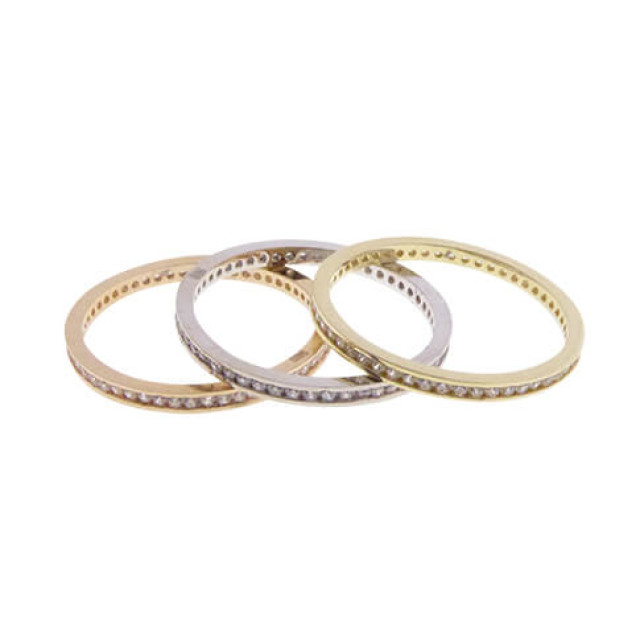 Christian 14 karaat wit gouden ring met zirkonia JC2313-9807 large