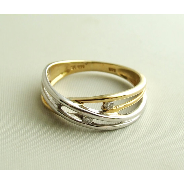 Christian Bicolor gouden ring met diamant 55894-7935PM large