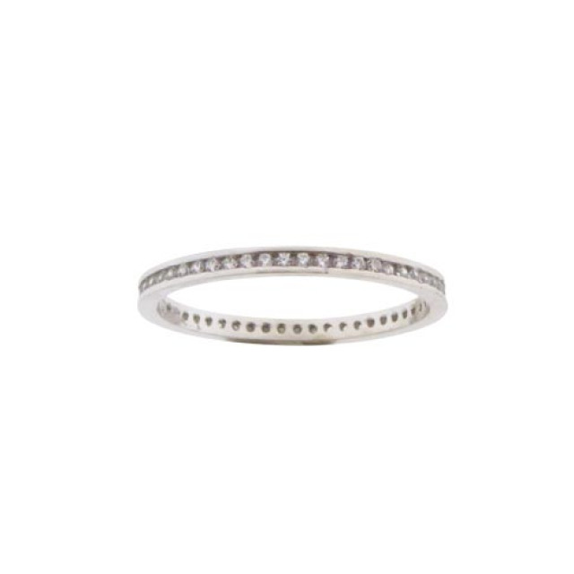 Christian 14 karaat wit gouden ring met zirkonia JC2313-9807 large