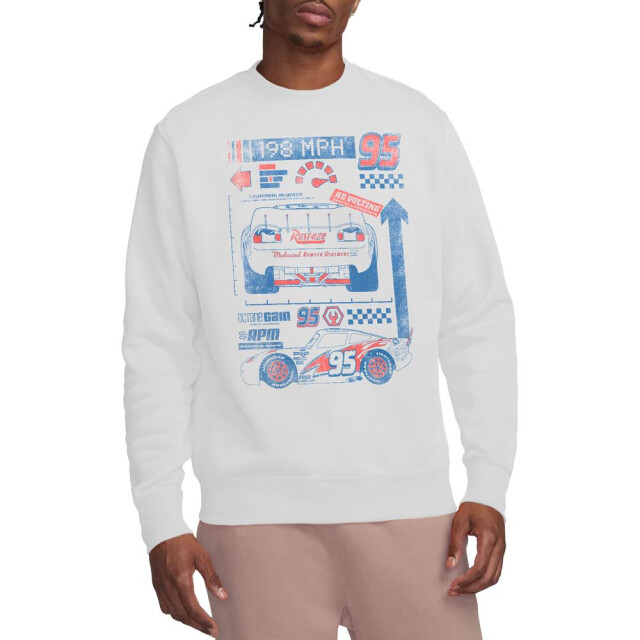 Cars Unisex volwassene 198 mph bliksem mcqueen sweatshirt UTTV15049_white large