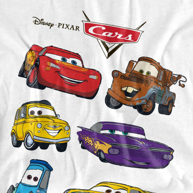 Cars Kinderen/kinderen t-shirts met personages UTTV15098_white large