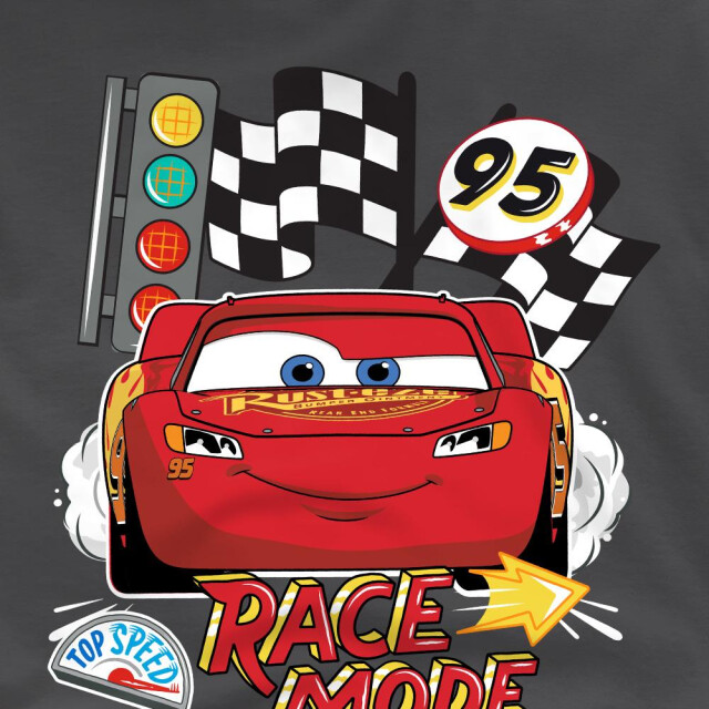 Cars Kinderen/kinderen race mode t-shirt UTTV15105_charcoal large