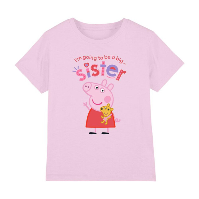 Peppa Pig Kinderen/kinderen grote zus t-shirt UTTV15129_lightpink large
