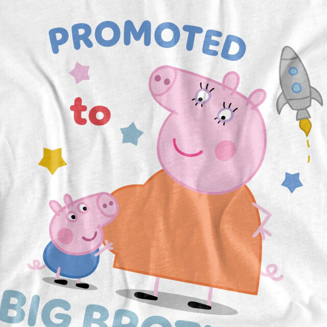 Peppa Pig Kinderen/bevorderd tot grote broer t-shirt UTTV15167_white large