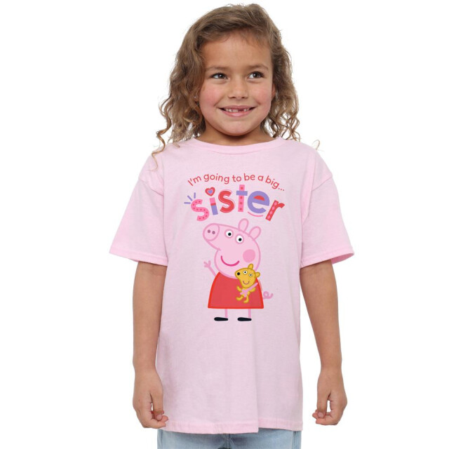 Peppa Pig Kinderen/kinderen grote zus t-shirt UTTV15129_lightpink large