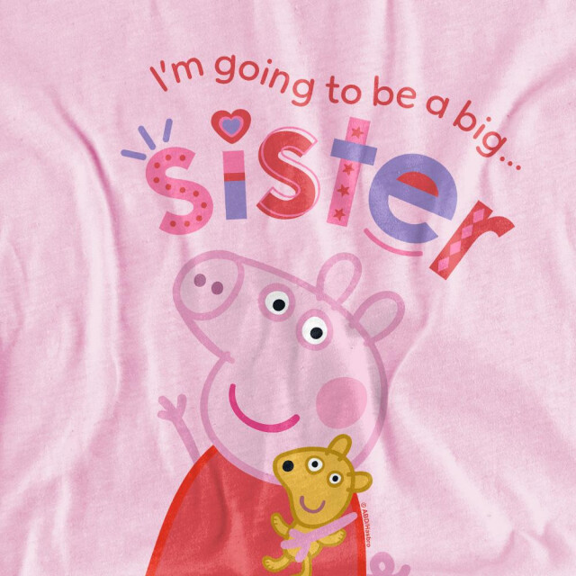 Peppa Pig Kinderen/kinderen grote zus t-shirt UTTV15129_lightpink large