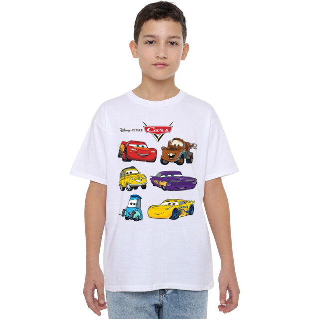 Cars Kinderen/kinderen t-shirts met personages UTTV15098_white large