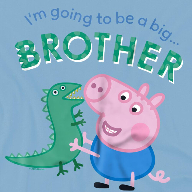 Peppa Pig Kinderen/kinderen grote broer george t-shirt UTTV15166_skyblue large