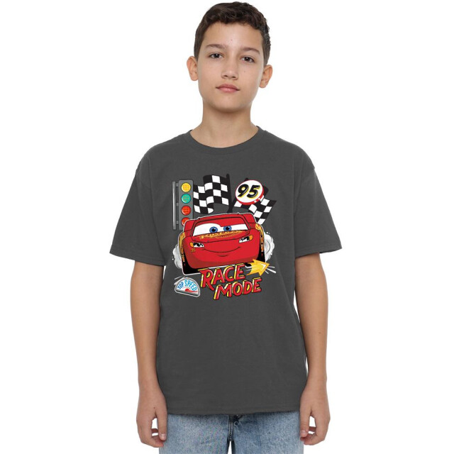 Cars Kinderen/kinderen race mode t-shirt UTTV15105_charcoal large