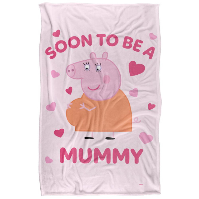 Peppa Pig Binnenkort mama varken deken UTTV15190_white large