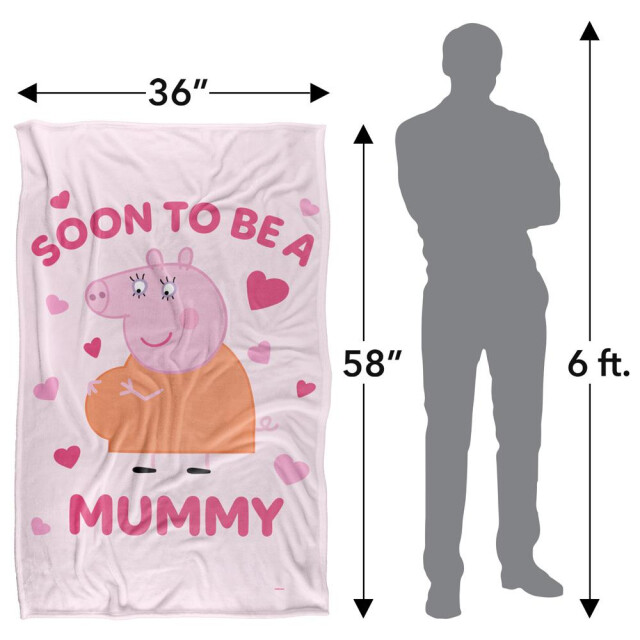 Peppa Pig Binnenkort mama varken deken UTTV15190_white large