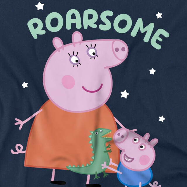 Peppa Pig Heren roarsome mummy t-shirt UTTV5158_navy large