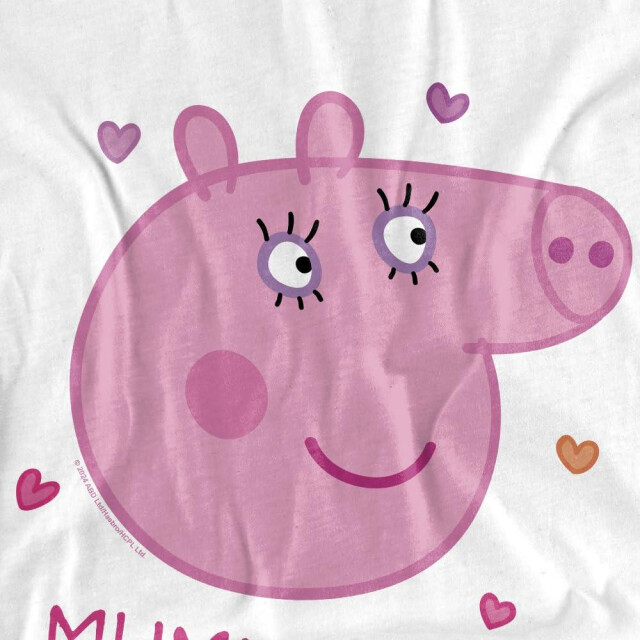 Peppa Pig Heren mummie varken t-shirt UTTV5153_white large