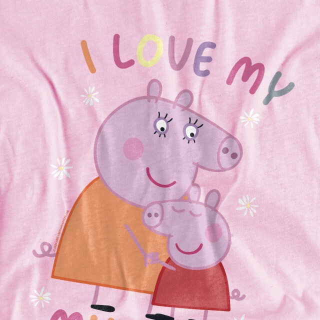 Peppa Pig Kinderen/kinderen ik hou van mijn mama t-shirt UTTV5157_lightpink large