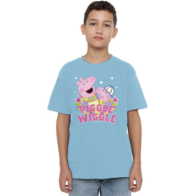 Peppa Pig Kinderen/kinderen piggle wiggle t-shirt UTTV5160_lightblue large