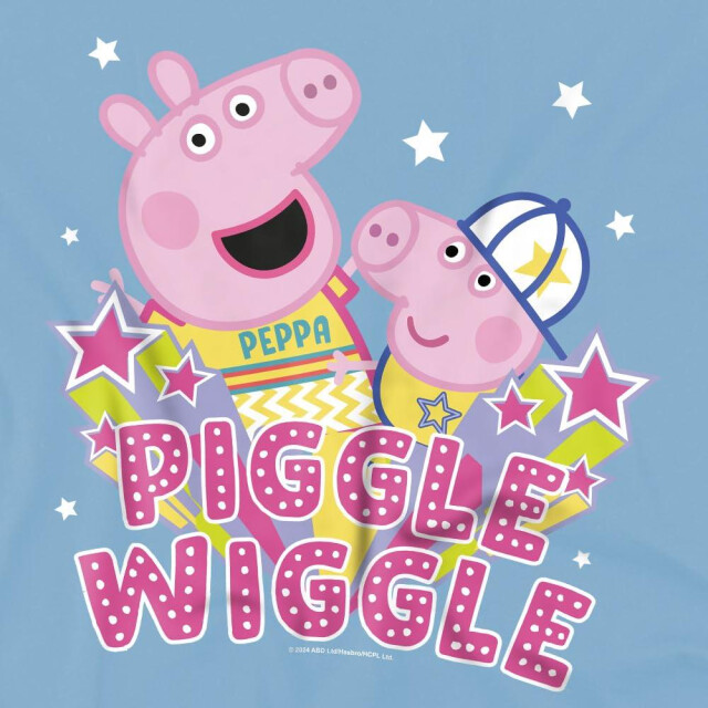 Peppa Pig Kinderen/kinderen piggle wiggle t-shirt UTTV5160_lightblue large