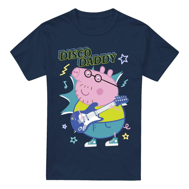 Peppa Pig Heren disco daddy t-shirt UTTV5057_navy large