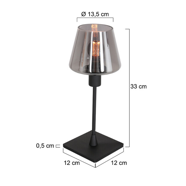 Bright Home Eigentijdse tafellamp solara glas 2990467 large