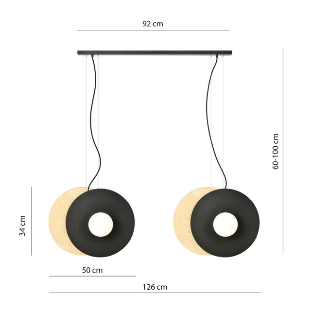 Bright Home Landelijke hanglamp paternoster 4-lichts 2988447 large
