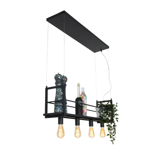 Bright Home Industriële hanglamp aurora zwart 4-lichts 2990267 large