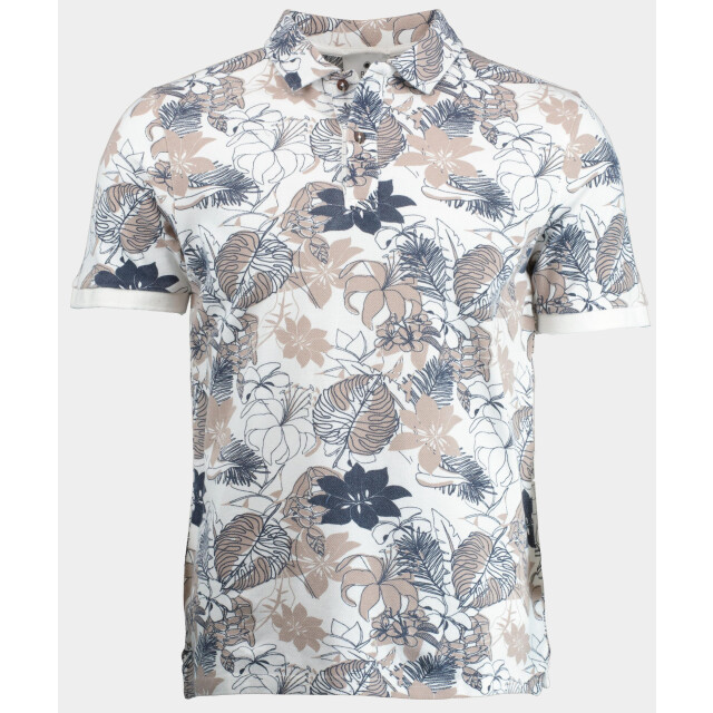 Bos Bright Blue Polo korte mouw polo print 2822425/801 porcellana 191031 large