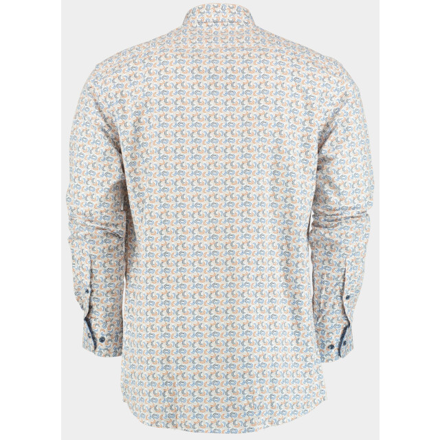 Bos Bright Blue R.b. boston casual hemd lange mouw regular fit cotton 427670/606 182680 large
