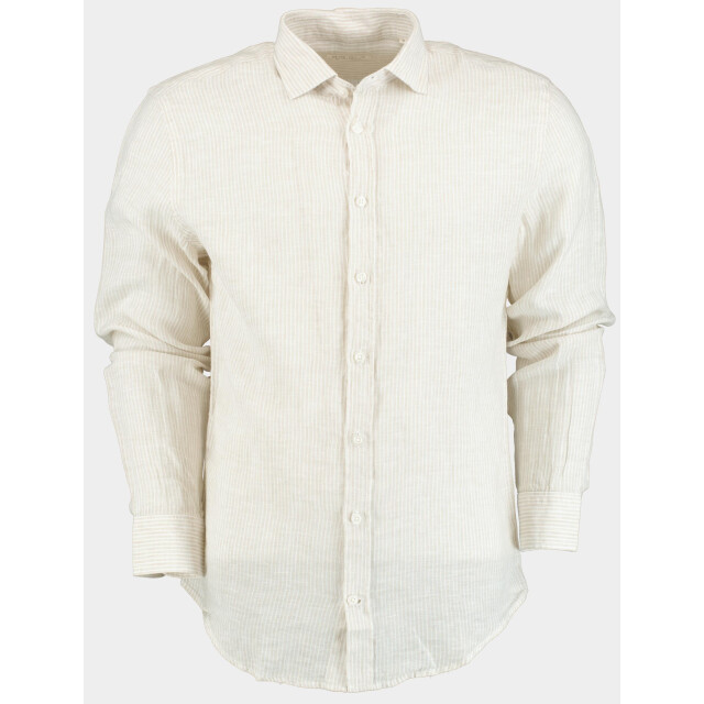 Blue Coast Casual hemd lange mouw 100% linnen, met fijn streepje 118r/0002 crudo 184888 large