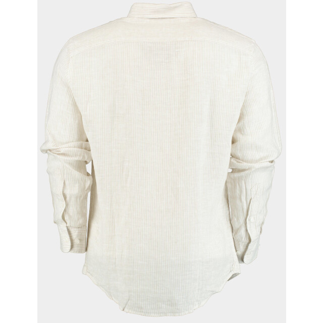 Blue Coast Casual hemd lange mouw 100% linnen, met fijn streepje 118r/0002 crudo 184888 large